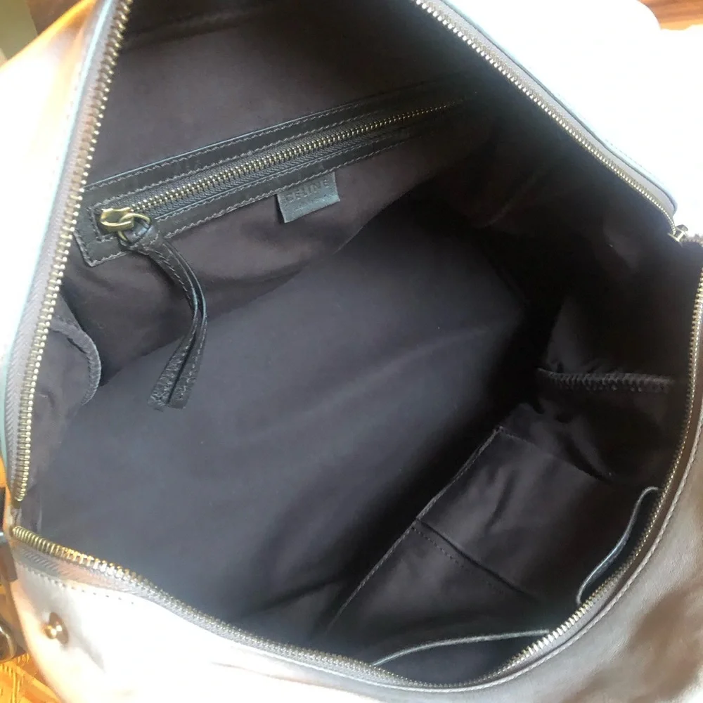 Celine carryall weekender leather bag very good condition, authentic & rare - Picture 10 of 14